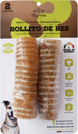 Rollitos de Res - 5 Unidades Para perro